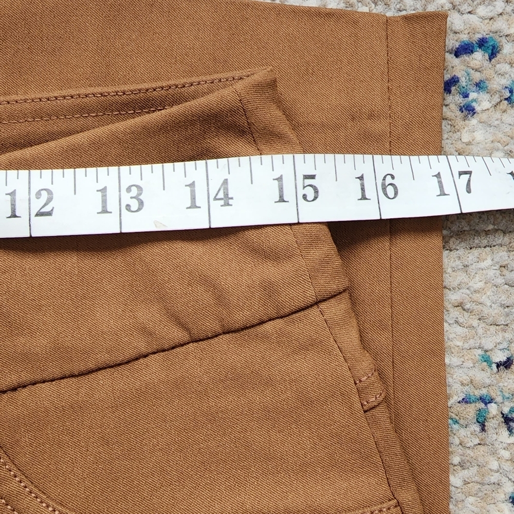Ruby Rd. Cognac Pull On Tech Twill Pants Size 8p - image 6